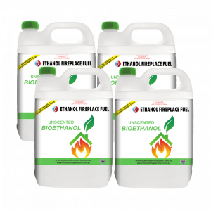 Unscented Bioethanol Fireplace Fuel - 4 X 5 Litres ( 20 Litres)