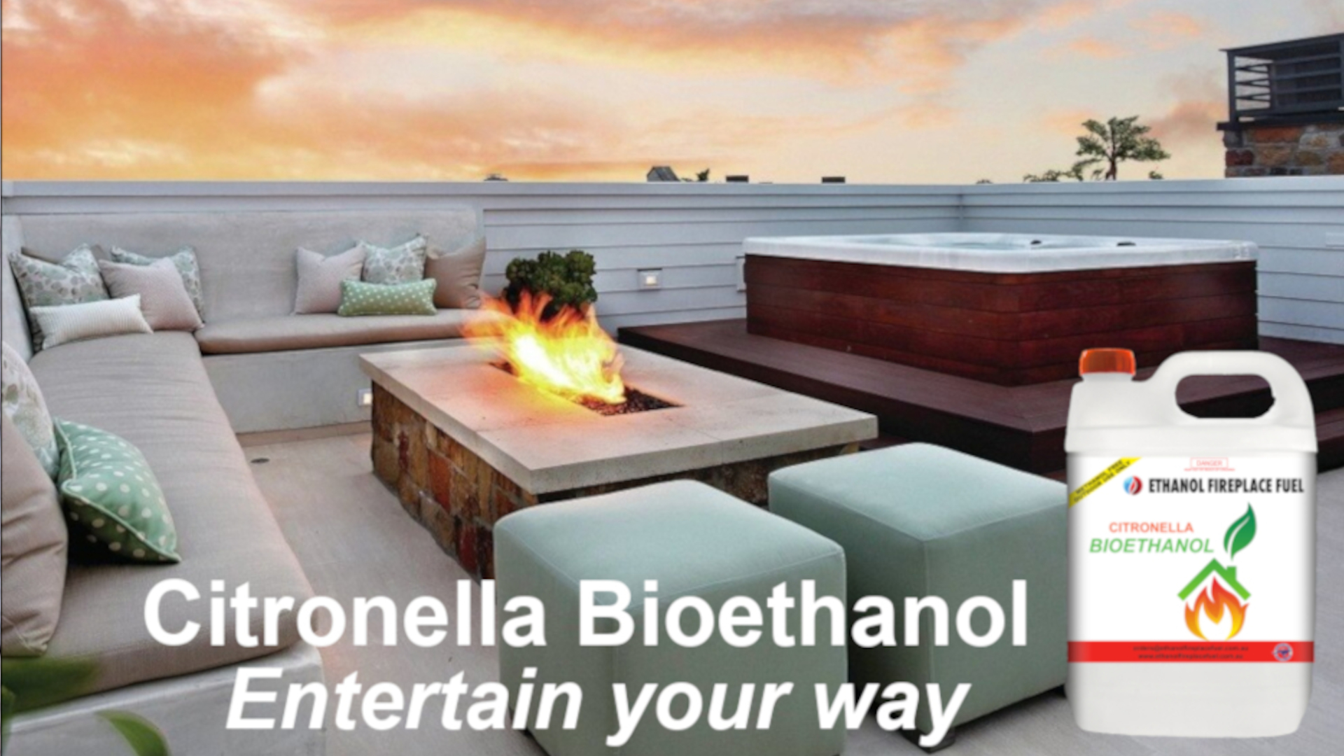 Citronella and Bioethanol Fireplace